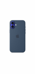 iPhone 16 Plus Silicone Case with MS - Denim