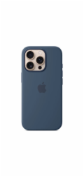 iPhone 16 Pro Silicone Case with MS - Denim