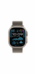 Apple Watch 49mm Natural Titanium Milanese Loop - Large