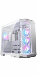 MSI skříň MAG PANO 100R PZ White/ bez zdroje/ levé a přední sklo/ 4x 120 mm A-RGB fan/ 1x USB-C/ 1x USB3.2/ bílá