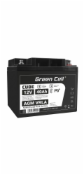 Green Cell CUBE AGM IP54 12V 40Ah VRLA Battery Gel deep cycle scooter mower boat barge mower tractor fishing boat