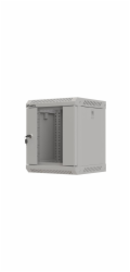 LANBERG RACKOVÁ SKŘÍŇ 10" NÁSTĚNNÁ 6U/300X300 (FLAT PACK) S PROSKLENÝMI DVEŘMI ŠEDÁ