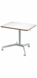 Leitz Ergo výškově nastavitelný pojízdný ergonomický stůl, bílý