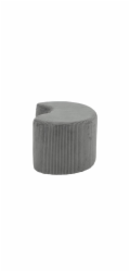 Pouf Domoletti 53000009207, šedý/tmavě šedý 44x55x36cm
