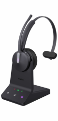 Yealink Yealink WH64 Mono Teams Headset Bezdrátový headset s hlavovým mostem Kancelář/Call centrum Micro-USB Bluetooth Černá