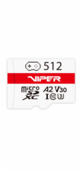 PATRIOT Viper 512GB Micro SDXC / UHS-I / U3 / A2 / C10 / V30