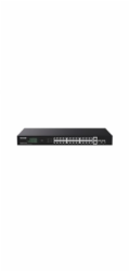 Tenda TEG1128P-24-250W PoE+ Gigabit switch 24x 1Gb/s PoE+ 802.3af/at + 2x SFP + 2x RJ45, 230W, Rack