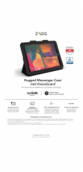 ZAGG klávesnice Rugged Messenger Kryt UK + VG IPad 9.7