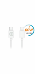 Datový kabel Forever USB-C/USB-C 1m 3A bílý