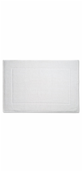 Koupelnová předložka LAVINIA 100% biobavlna bílá 50x70 cm KL-23910