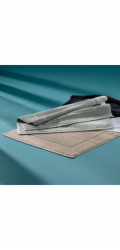 Koupelnová předložka LAVINIA 100% biobavlna béžová 50x70 cm KL-23908