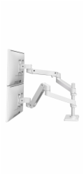 ERGOTRON LX Pro Dual Stacking Arm, stolní dvouramenný držák pro 2 monitry, bílá