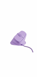 Vertikální myš Natec CRAKE 2 PRO/Vertikální/Optická/Pro praváky/12 400 DPI/Drátové USB-A/Fialová