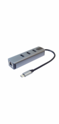 PremiumCord USB-C na Gigabit + 3x USB 3.2