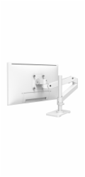 Ergotron LX Pro - Montážní sada (alarm monitoru, vysoký sloupek) - pro Displej LCD - hliník - bílá - velikost obrazovky: až 34" - upevnitelné na stůl