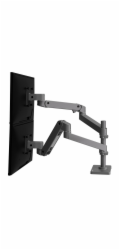ERGOTRON LX Pro Dual Stacking Arm, stolní dvouramenný držák pro 2 monitry, šedá