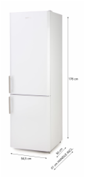 DOMO DO91308C Lednice kombinovaná s mrazákem dole