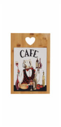 Sevírovací prkénko s keramickou kachlí CAFE KO-280000130cafe