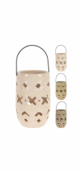 Keramická lampa 23 cm s rukojetí zelená KO-095202930zele