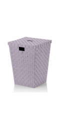 Koš na prádlo Alvaro PP, fialová 40x40x52 cm KL-24349
