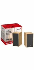 GENIUS Reproduktor SP-HF180, 3.5mm jack, 6W, světlé dřevo