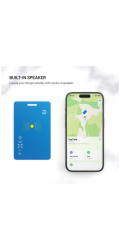Smart tracker FIXED Tag Card 2,Find My, modrý