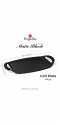 Grilovací deska s titanovým povrchem 47 cm Matte Black Collection BH-8194