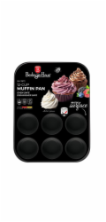 Forma na muffiny 12 ks s titanovým povrchem Carbon Pro Collection BH-7872
