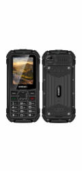 EVOLVEO StrongPhone Q1, IP68 odolný Dual SIM telefon, 2,4"LCD, 1800mAh, černý