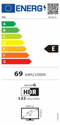 TCL 65V6C (163.9 cm (65 Zoll), schwarz, UltraHD/4K, Triple Tuner, AiPQ-Prozessor)