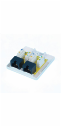 OXnet Zásuvka Basic UTP 2 port, Cat6 na omietku, biela