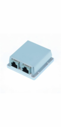 OXnet Zásuvka Basic STP 2 port, Cat6 na omietku, biela