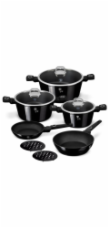 Sada nádobí s titanovým povrchem 10 ks Black Vantage Collection BH-8231