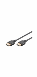 Goobay Slim High-Speed-HDMI-Kabel mit Ethernet, 8K @ 60Hz (schwarz, 0,5 Meter)