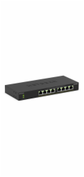 NETGEAR 300 Series GS308LP - Prepínac - základní - nerízený - 8 x 10/100/1000 (PoE+) - desktop, pro pripevnení na zed - PoE+ (60 W)