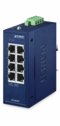 Planet IGS-800T Kompaktní Průmyslový Switch 8x1Gb RJ45, -40 +75°C, IP30, EFT+ESD, 9-48VDC, fanless