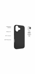 Zadní pogumovaný kryt FIXED Story pro Apple iPhone 17, černý