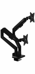 AROZZI ALZARE NEO DUO Black/ stolní držák pro 2 monitory/ plynový píst/ kovový/ černý