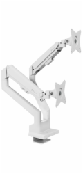 AROZZI ALZARE NEO DUO White/ stolní držák pro 2 monitory/ plynový píst/ kovový/ bílý