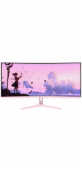 AROZZI NOVA herní monitor 34" 34T2K165 Pink/ LED/ 3440x1440/ 165Hz/ VA/ 4000:1/ 1ms/ 2xHDMI/ 2xDP/ růžový