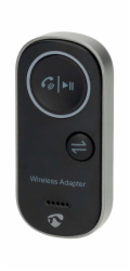 NEDIS kompaktní a přenosný bezdrátový audio Bluetooth adaptér/ zásuvka USB-C/ výstupní konektor 3,5 mm/ černý