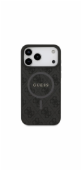 Guess Pouzdro 4G Ring Classic Logo MagSafe pro iPhone 17 Pro černé