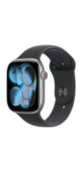 Apple Watch Series 11 GPS 46mm Space Grey Aluminium Case with Black Sport Band - M/L