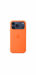 iPhone 17 Pro Max Silicone Case with MS – Orange