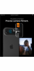 Spigen Glass tR EZ Fit Optik Pro 2 Pack, black - iPhone Air