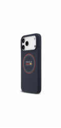 Red Bull Silicone Red Ring MagSafe Zadný Kryt pre iPhone 17 Pro Max modrý