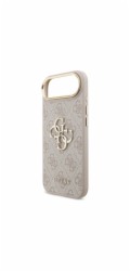 Guess PU Leather 4G Metal Logo Gold Frame kryt iPhone Air ružový