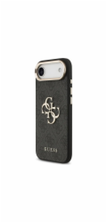 Guess PU Leather 4G Metal Logo Gold Frame kryt iPhone Air čierny
