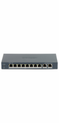 Hikvision DS-3E1510P-EI - Smart managed switch 8x Gb PoE + 2x Gb Uplink RJ-45, 110W, Super PoE - dosah až 300m