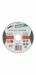Wolfcraft řezací kotouč na hliník, extra tenký, pr. 115 mm 1668999